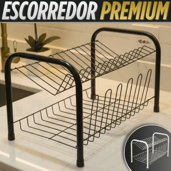 Escorredor de louça de 2 andares